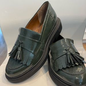 Franco Sarto Jack Lug Sole Loafers, size 9, Forest Patent